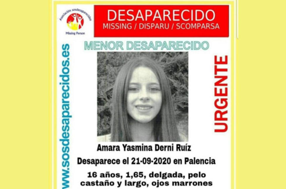Menor desaparecida en Palencia