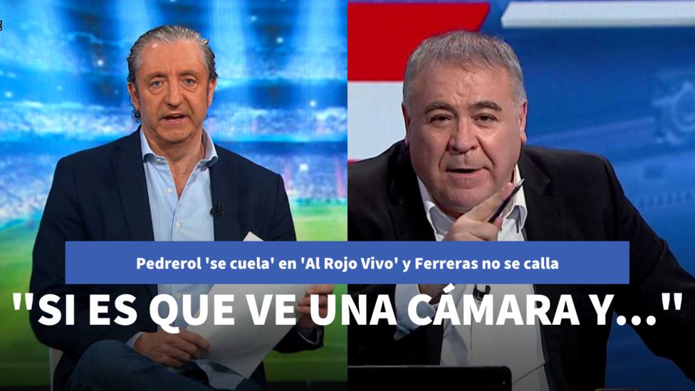 Pedrerol se cuela en Al Rojo Vivo y Ferreras no se corta: Si es que ve una cámara y...