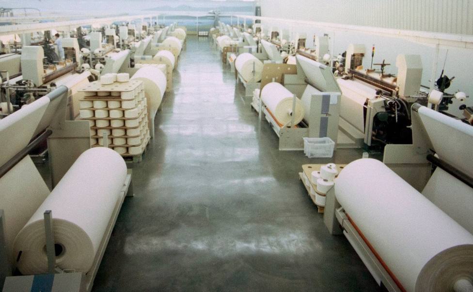 Foto de archivo del interior de la empresa Galicia Textil - FOTO: Cedida