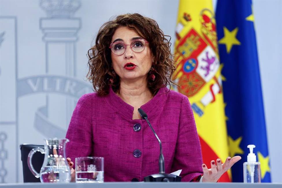 La ministra de Hacienda y portavoz del Gobierno María Jesús Montero en rueda de prensa