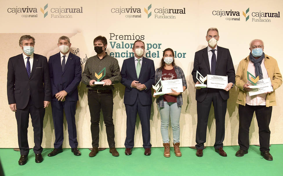 Entrega de los V Premios Valores por Encima del Valor convocados por Fundación Caja Rural Burgos