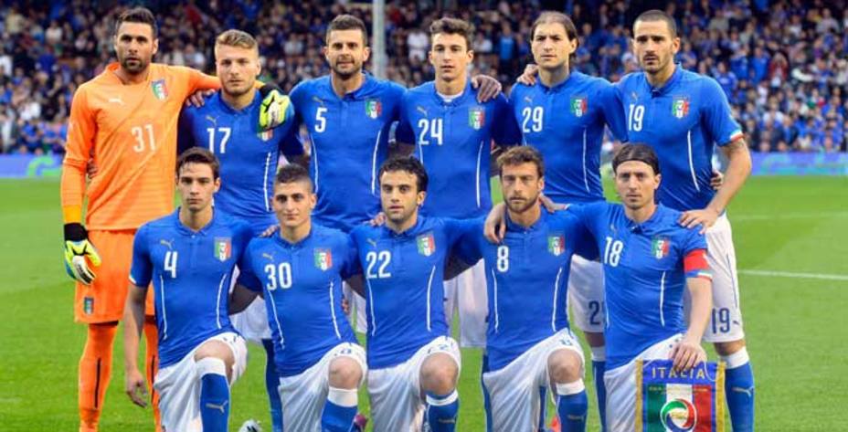 Once de Italia en el último amistoso. (Reuters)