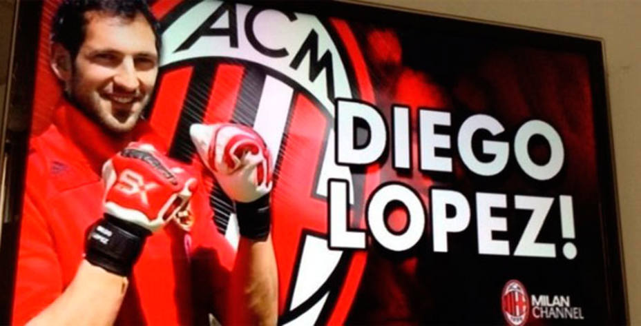 Diego López defenderá los colores del Milan las próximas 4 temporadas.