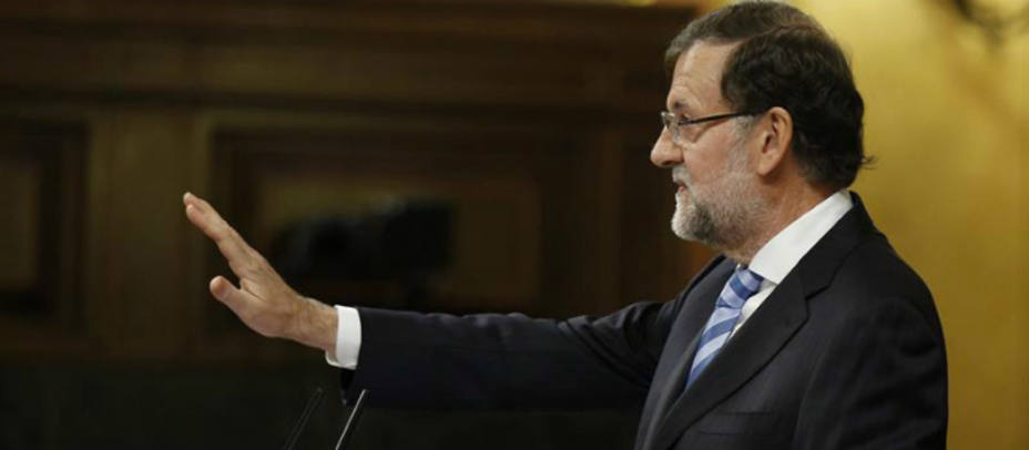 Mariano Rajoy durante la sesión de control al Gobierno en el Congreso. EFE