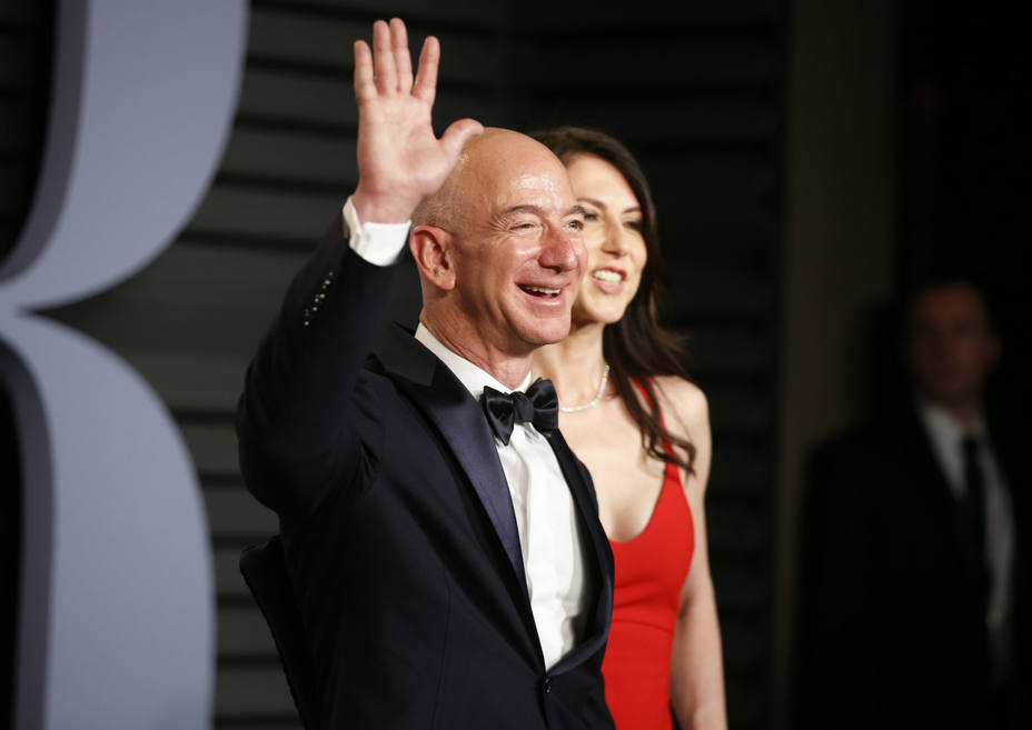Jeff Bezos en la gala de los Oscar. REUTERS