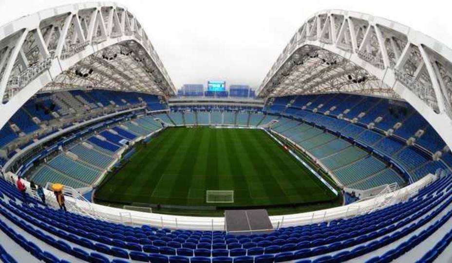 Estadio de Sochi, en Rusia, donde se disputará el Portugal - España