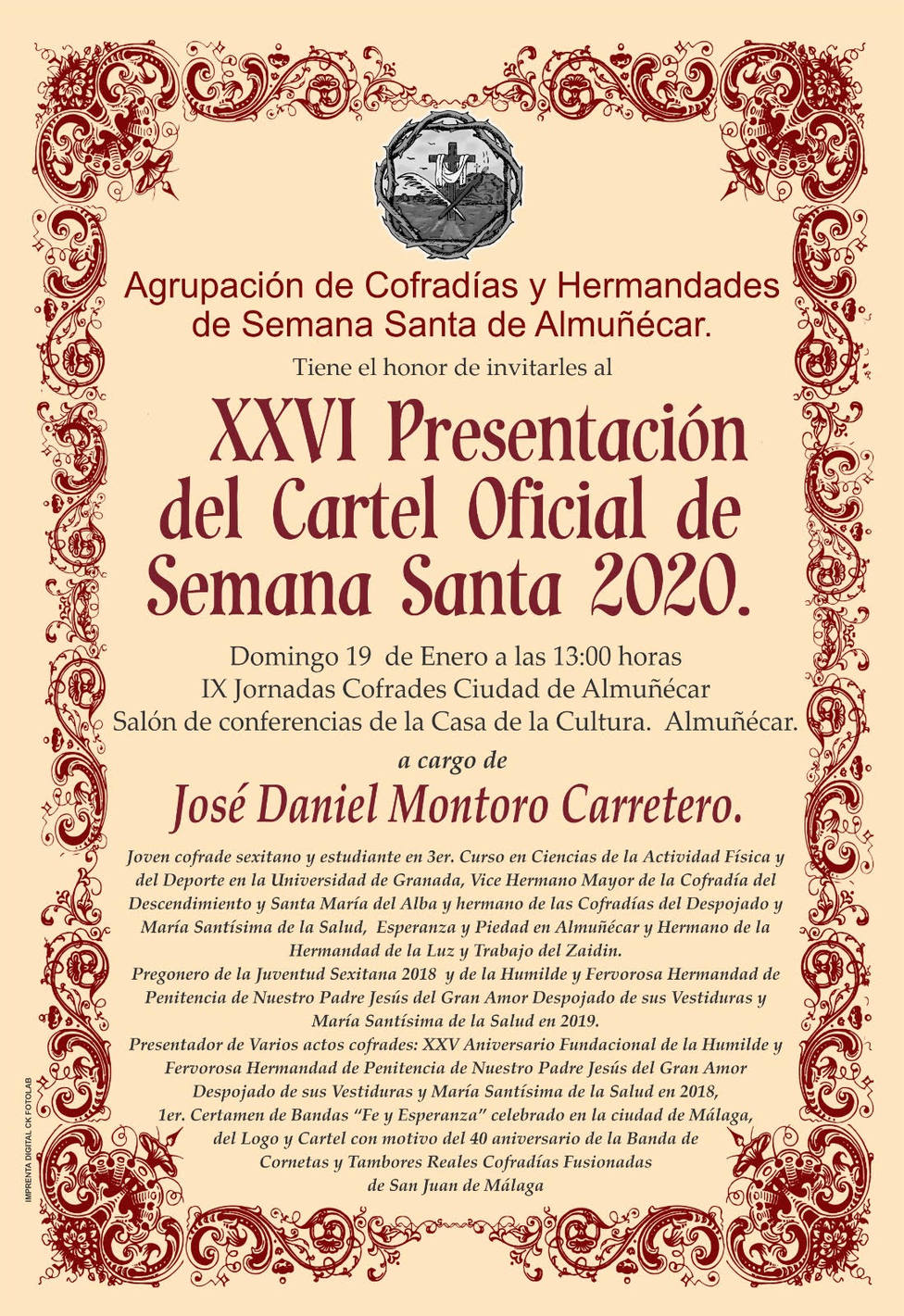 CARTEL PRESENTACION CARTEL SEMANA SANTA 2020