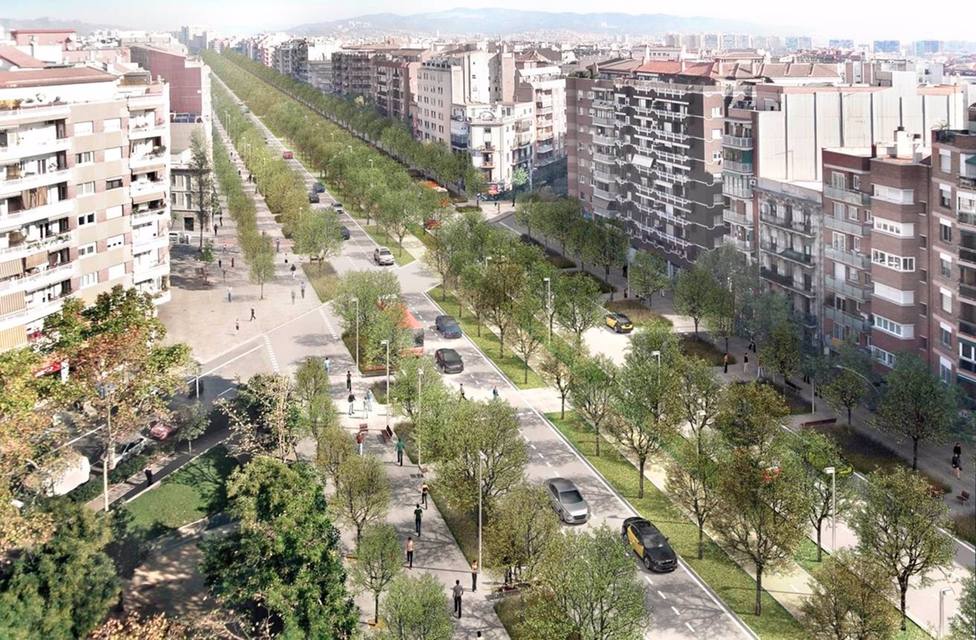 Barcelona empieza este miÃ©rcoles a transformar un segundo tramo de la avenida Meridiana