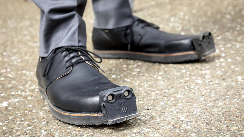 Los revolucionarios zapatos dotados de sensores
