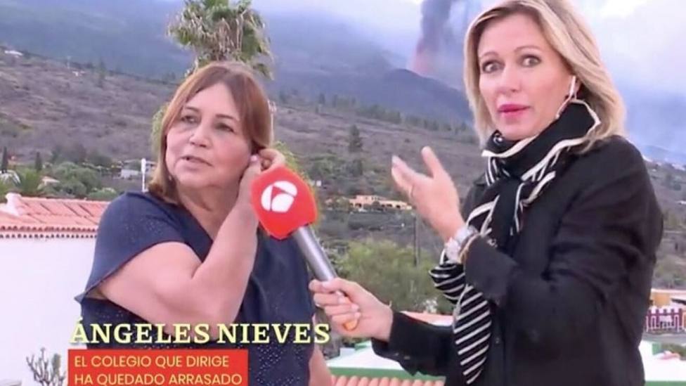 Susanna Griso, impresionada y asustada por el rugido del Volcán de La Palma: “¿Qué está pasando?”
