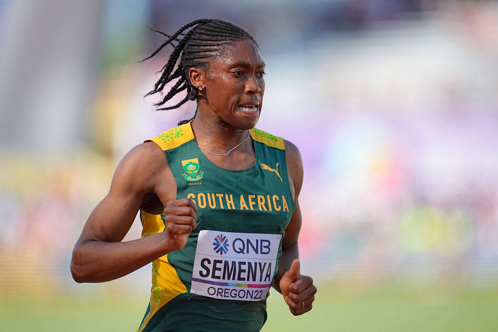 Caster Semenya, participando en el Mundial de Eugene en la prueba de 5.000 metros. CORDONPRESS