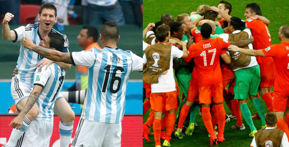 Argentina y Holanda, semifinales del Mundial de Brasil. REUTERS