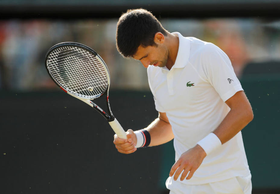 Novak Djokovic durante la última edición de Wimbledon