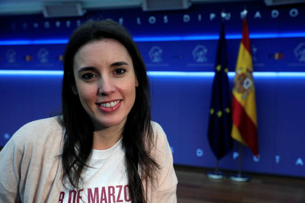 La portavoz de Unidos Podemos, Irene Montero