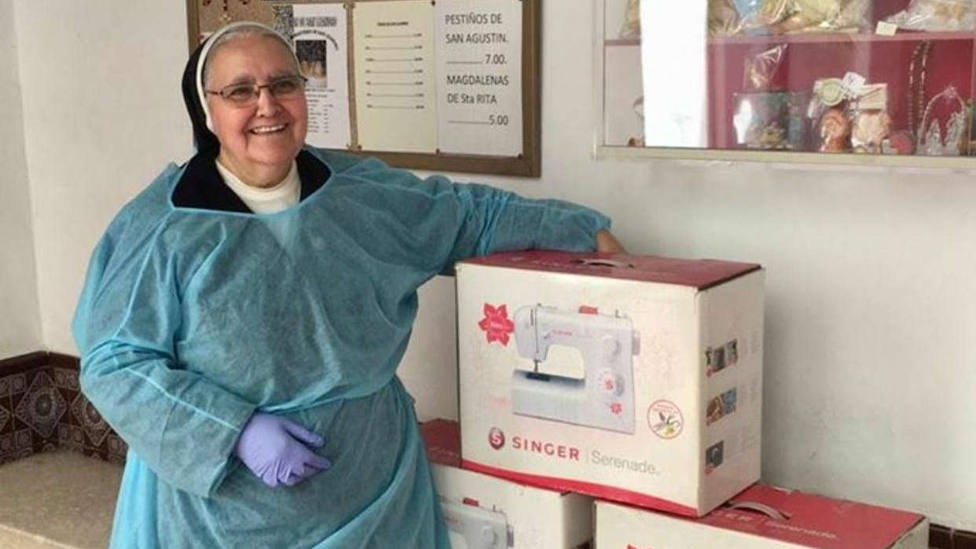 Las monjas de San Leandro ya cuentan con las primeras tres máquinas de coses gracias a esta iniciativa