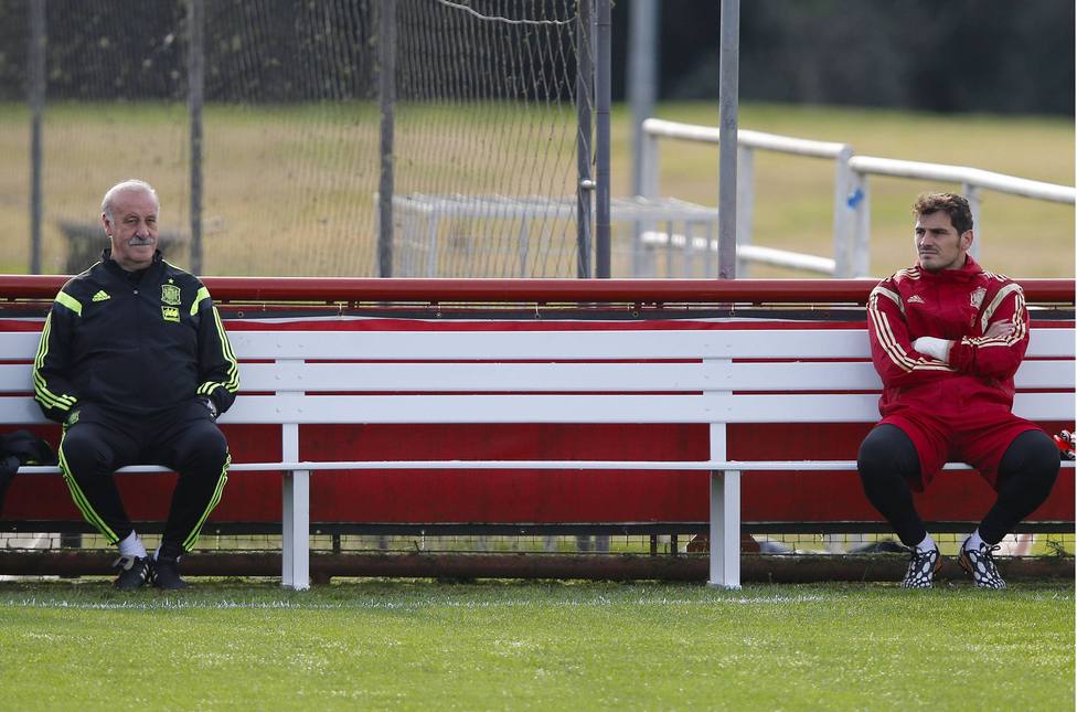 Vicente del Bosque e Iker Casillas