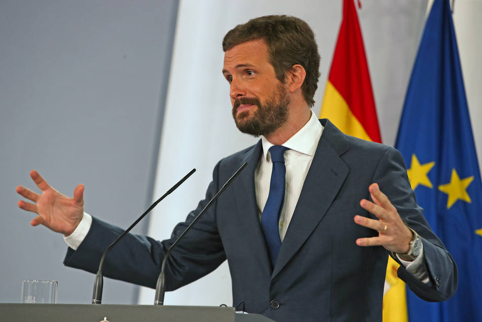 Casado asegura tras los datos del FMI, que España se hunde por la incompetencia del Gobierno