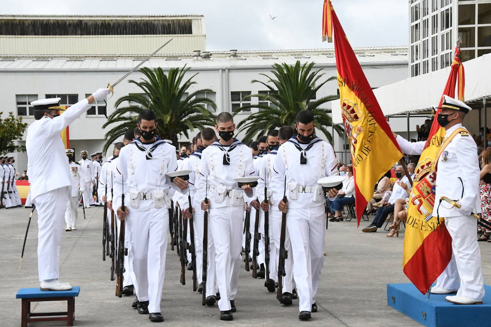 Foto de archivo de una jura de bandera en la Escuela de Especialidades “Antonio de Escaño”. FOTO: Armada