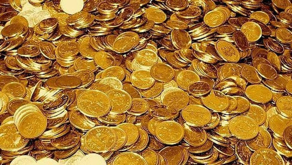 Monedas de oro encontradas por la empresa Odyssey