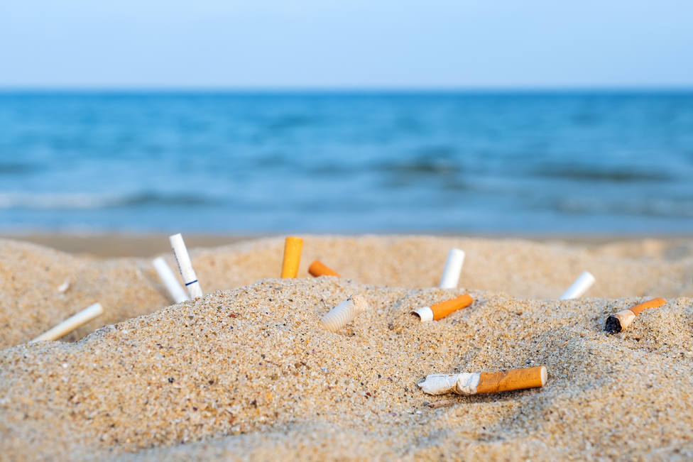 Cigarrillos en la playa