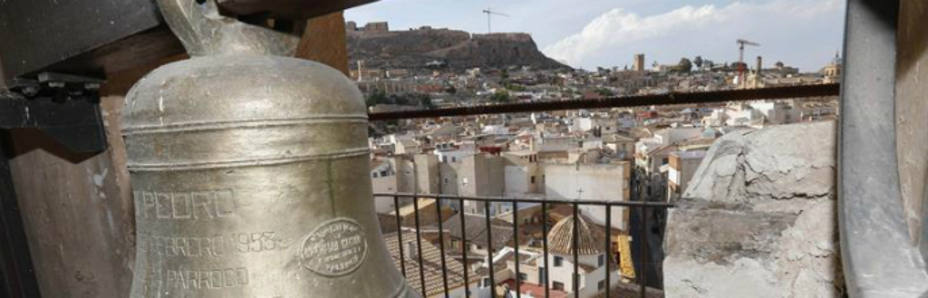 Las campanas de la iglesia de San Francisco de Lorca (EFE)