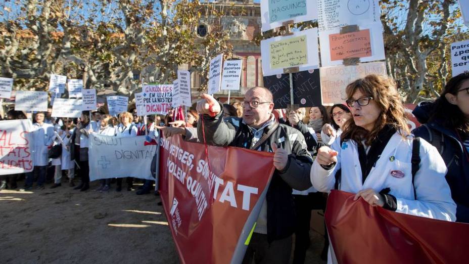 Se mantiene la huelga de empleados públicos en Cataluña para el miércoles