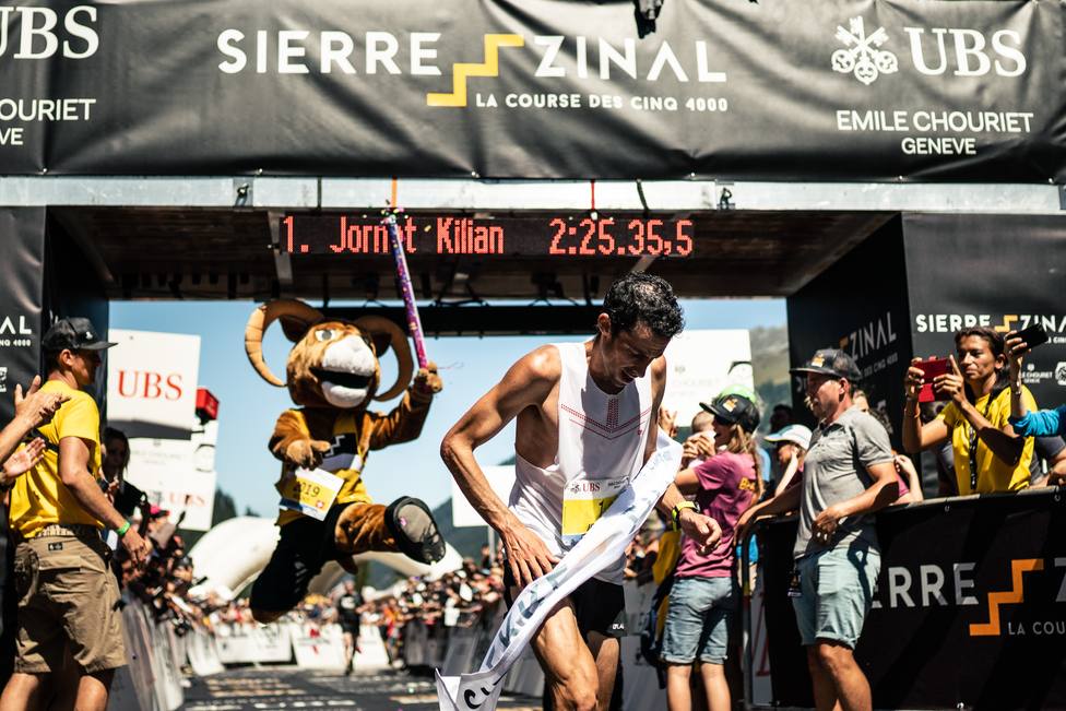 Kilian Jornet pulveriza el récord en Sierre - Zinal
