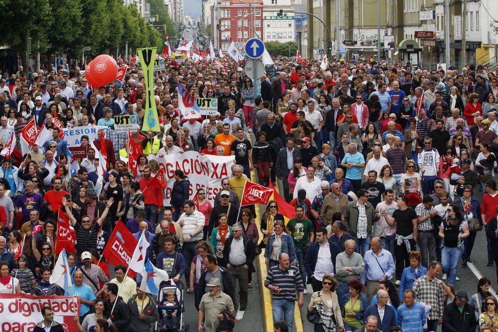 Manifestación comarcal en el año 2013 - FOTO: Efe / Kiko Delgado