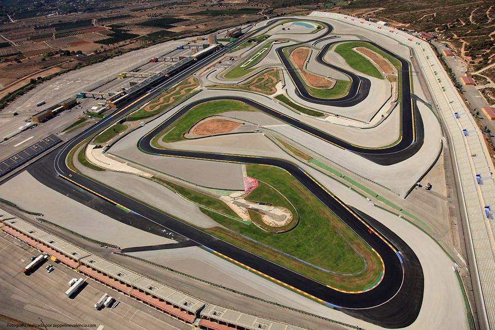 Preciosa imagen aérea del Circuit Ricardo Tormo