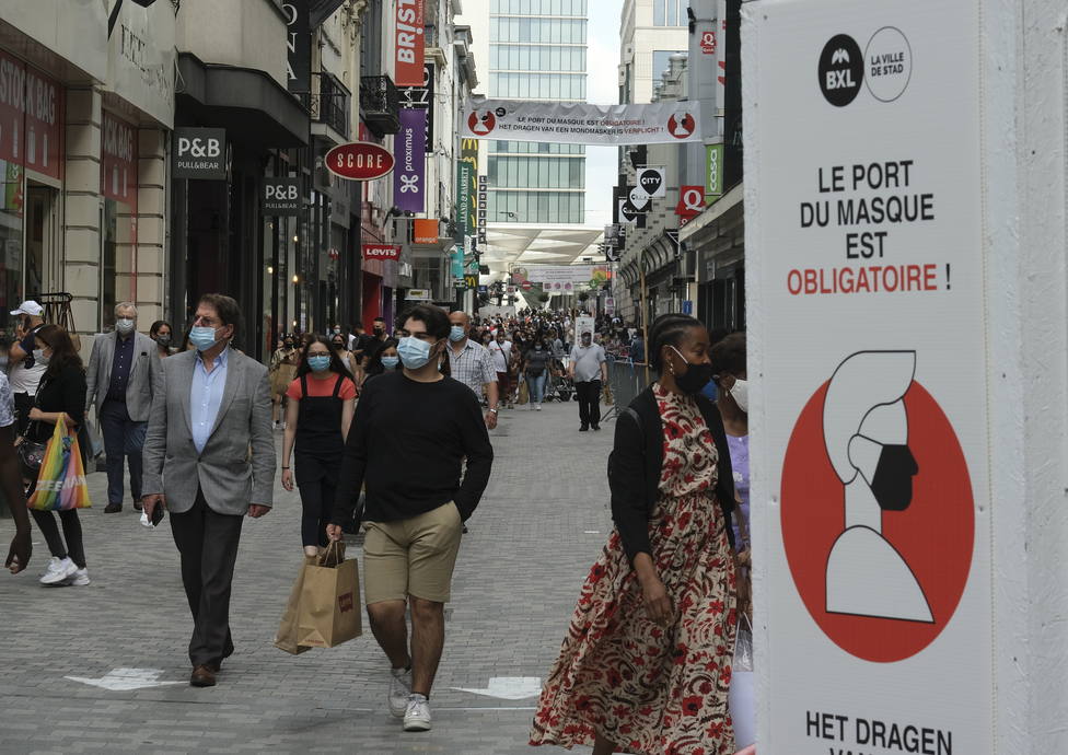 La ciudad de Bruselas hace obligatorio el uso de mascarilla en público