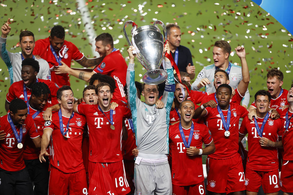 La plantilla del Bayern de Múnich levanta su sexta Copa de Europa (EFE)