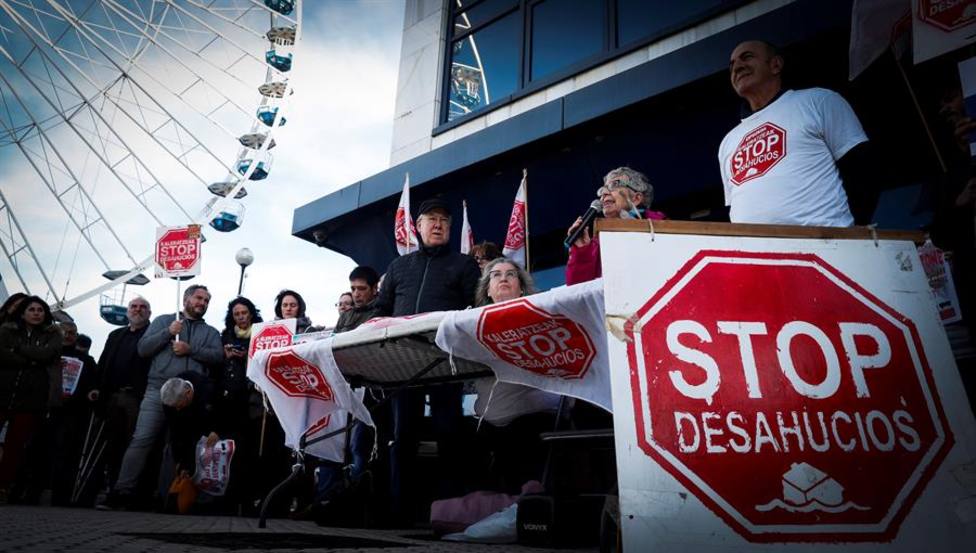 Manifestación de la Plataforma Stop Desahucios. Imagen de archivo