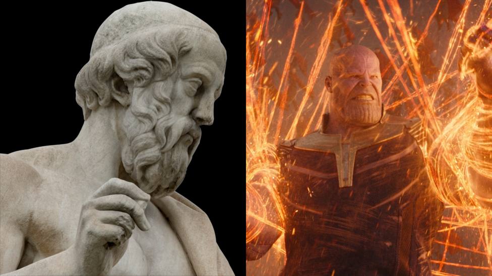 Platón y Thanos