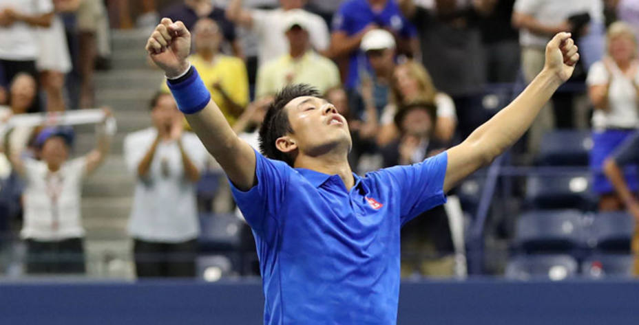 Kei Nishikori dio la gran sorpresa al eliminar en cuartos de final a Andy Murray. Reuters.