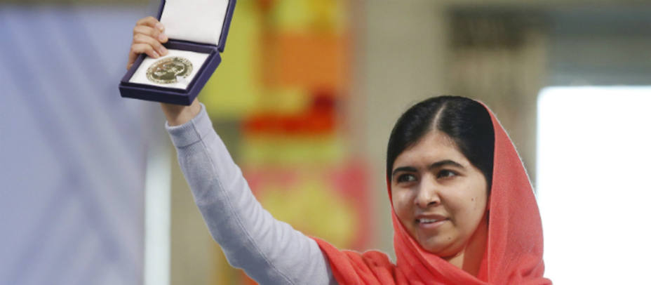 Malala recoge el Premio Nobel de la Paz. REUTERS
