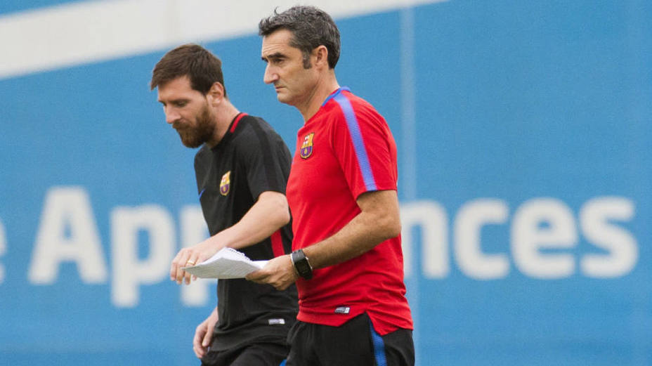 Valverde y Messi