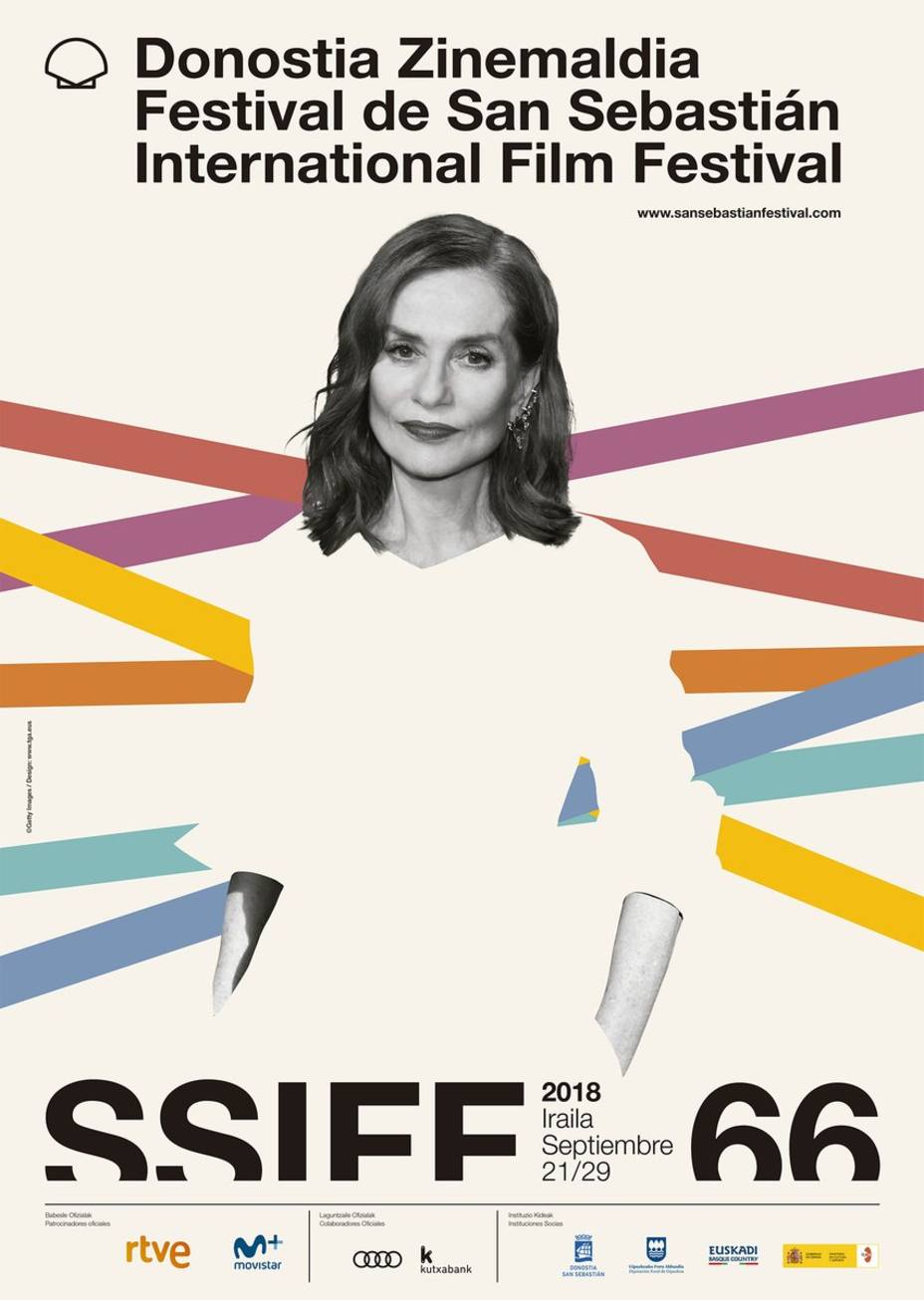 Isabelle Huppert protagoniza el cartel oficial del Festival de San Sebastián