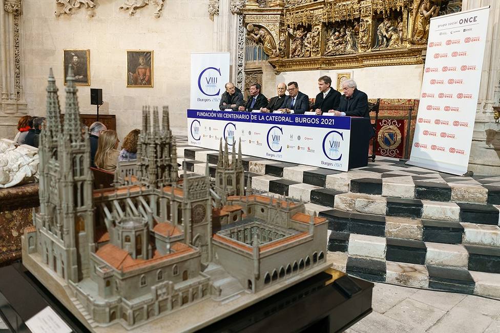 Maqueta de la catedral de Burgos de la Fundación ONCE que se ubicará en la zona de culto hasta final de mes