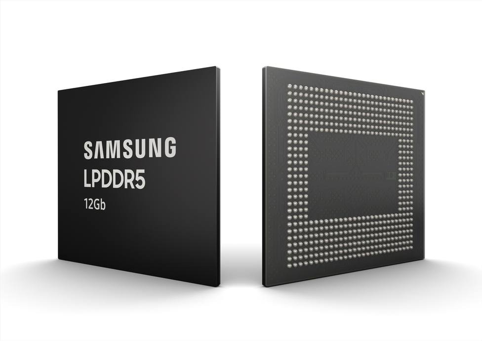 Samsung empieza a producir su chip de memoria RAM LPDDR5 de 12 GB