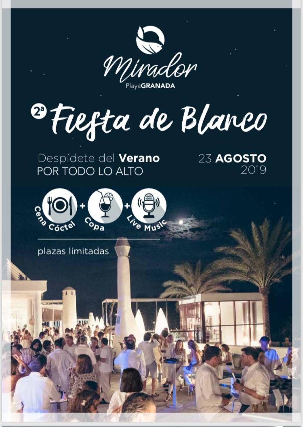 Fiesta de Blanco Mirador Playa Granada