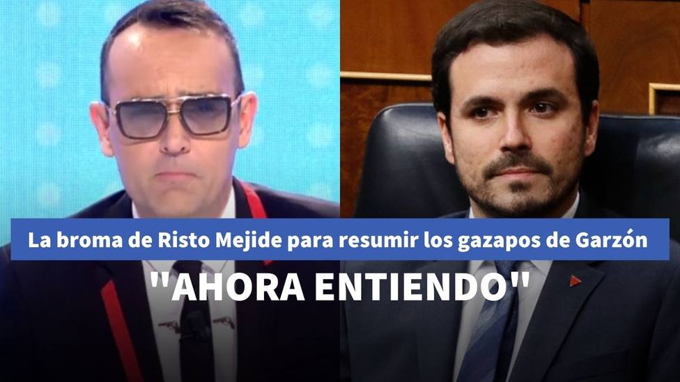 La broma de Risto Mejide sobre Alberto Garzón para resumir sus últimos gazapos: Ahora entiendo