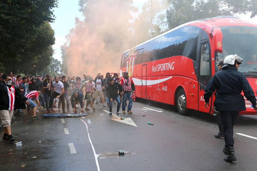 Incidentes protagonizados por ultras del Sporting en septiembre de 2017