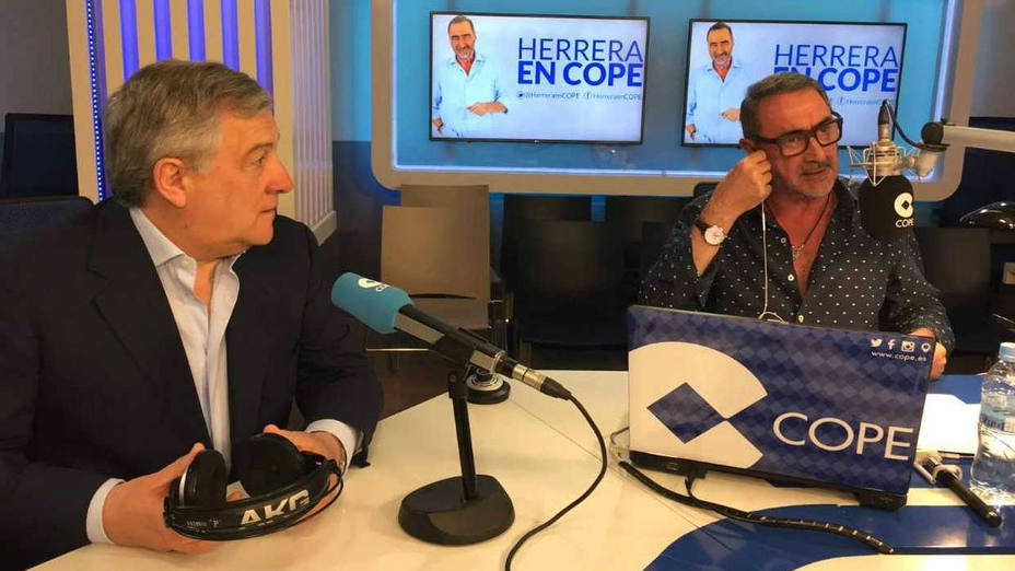 Tajani en Herrera en COPE