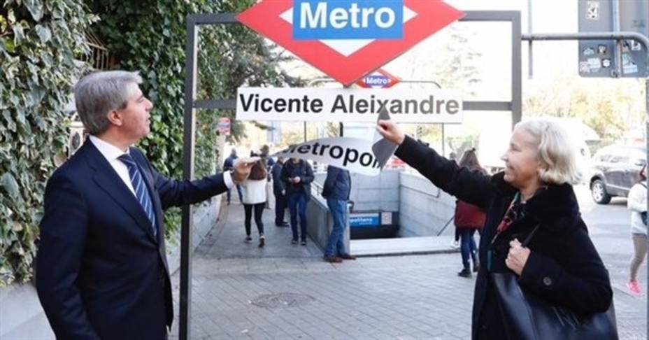 Las estaciones del Metro de Metropolitano y Atocha se llamarán Vicente Aleixandre y Estación del Arte