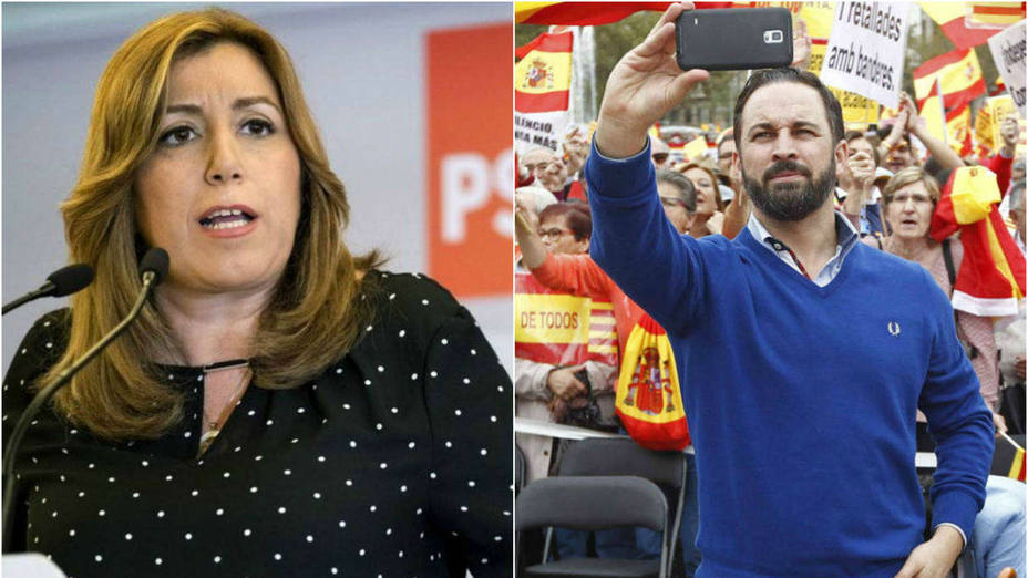 Susana Díaz apoya a Vox por primera vez desde las elecciones andaluzas
