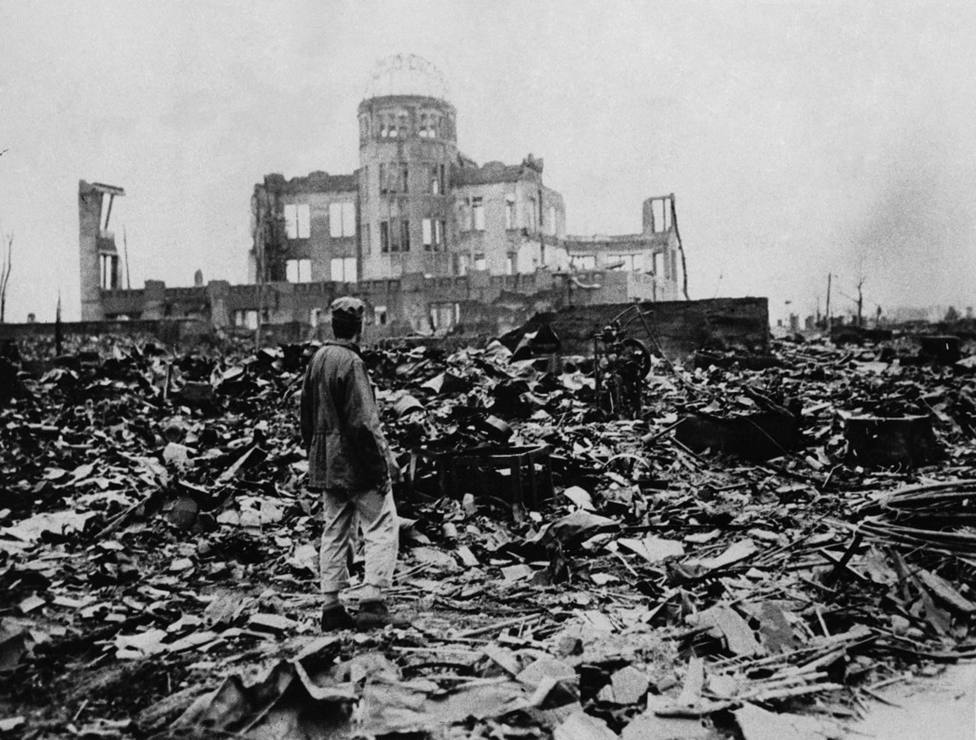 La ciudad de Hiroshima tras la explosión de la bomba Little Boy, agosto de 1945