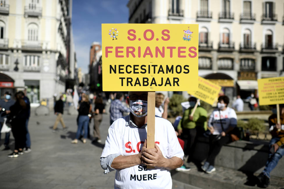 Los feriantes de Madrid piden volver a trabajar para no tener que recurrir a Cáritas