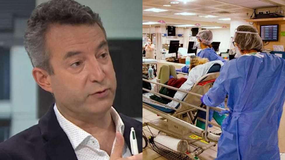 La imagen con la que el doctor César Carballo advierte de la situación de los hospitales: Que sea puntual