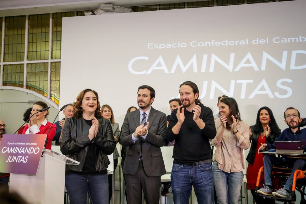 Unidas Podemos celebra su mesa confederal con la presencia de Iglesias y varios ministros