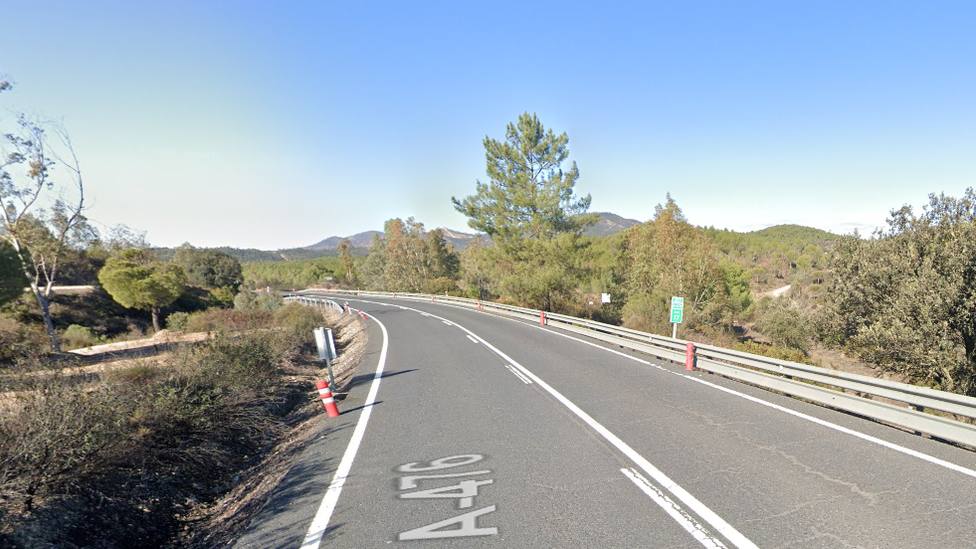 La carretera de El Castillo de las Guardas a Nerva se corta al tráfico por obras de emergencia